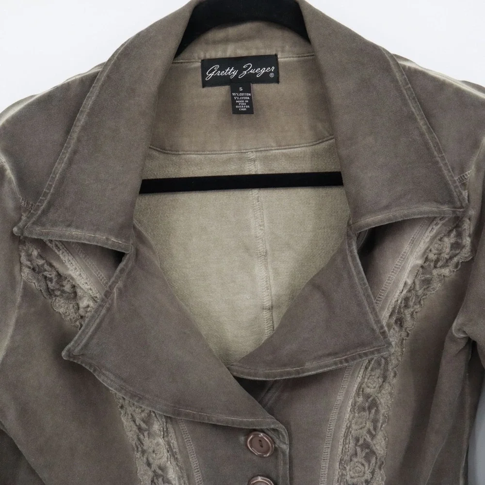 Gretty‎ Zueger Jacket Womens S Brown Feminine Romantic Classy Sophisticated Boho